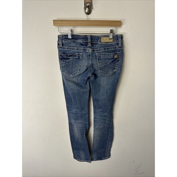 Miss Me Womens 26X31 Blue Denim Jeans Skinny Stretch Sunny - Picture 4 of 7